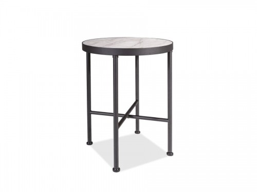 Стіл журнальний Signal Talisman Мармур / Чорний